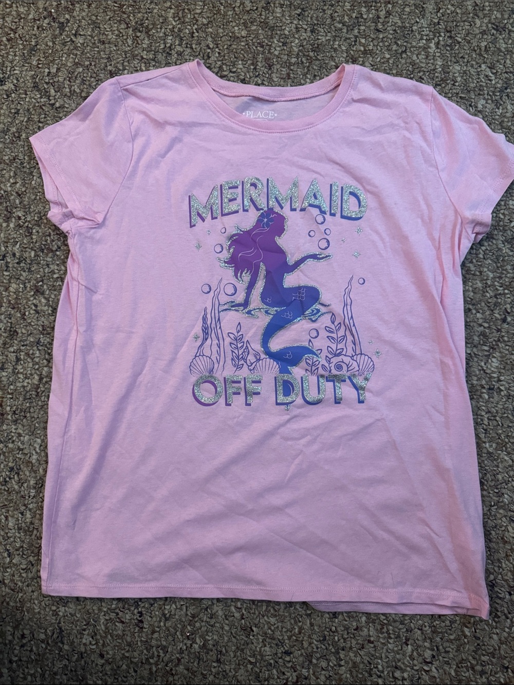 The Children's Place Pink Mermaid Graphic Tee